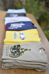 T.E Lawrence (AKA Lawrence of Arabia) on his beloved 'Brough' khaki T-shirt