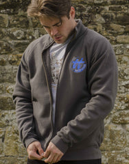 Bonneville T120: 60th celebration Men’s cosy light graphite jacket in 'launch' advertising style