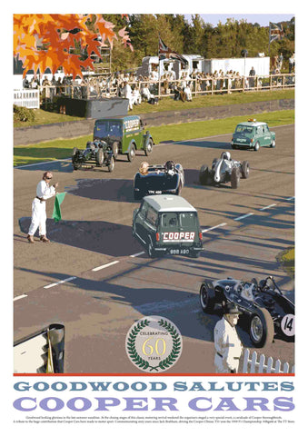 Goodwood Salutes Cooper Cars – Limited Edition Poster of just 100