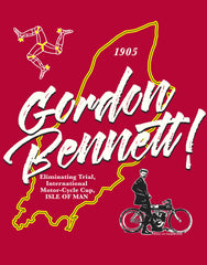 Gordon Bennett! – the pre-classic TTT-Shirt. The background behind the legend...