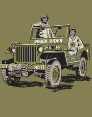 Jeep T-Shirt –  WW2 icon and a D-Day hero