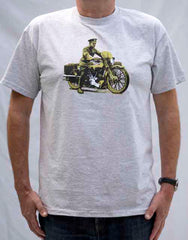 Lawrence of Arabia on his beloved 'Brough' Heather Grey T-shirt