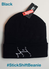 Beanie embroidered with Beetle isometric ‘stick shift’ decal!
